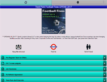 Tablet Screenshot of m.trentpark5aside.co.uk